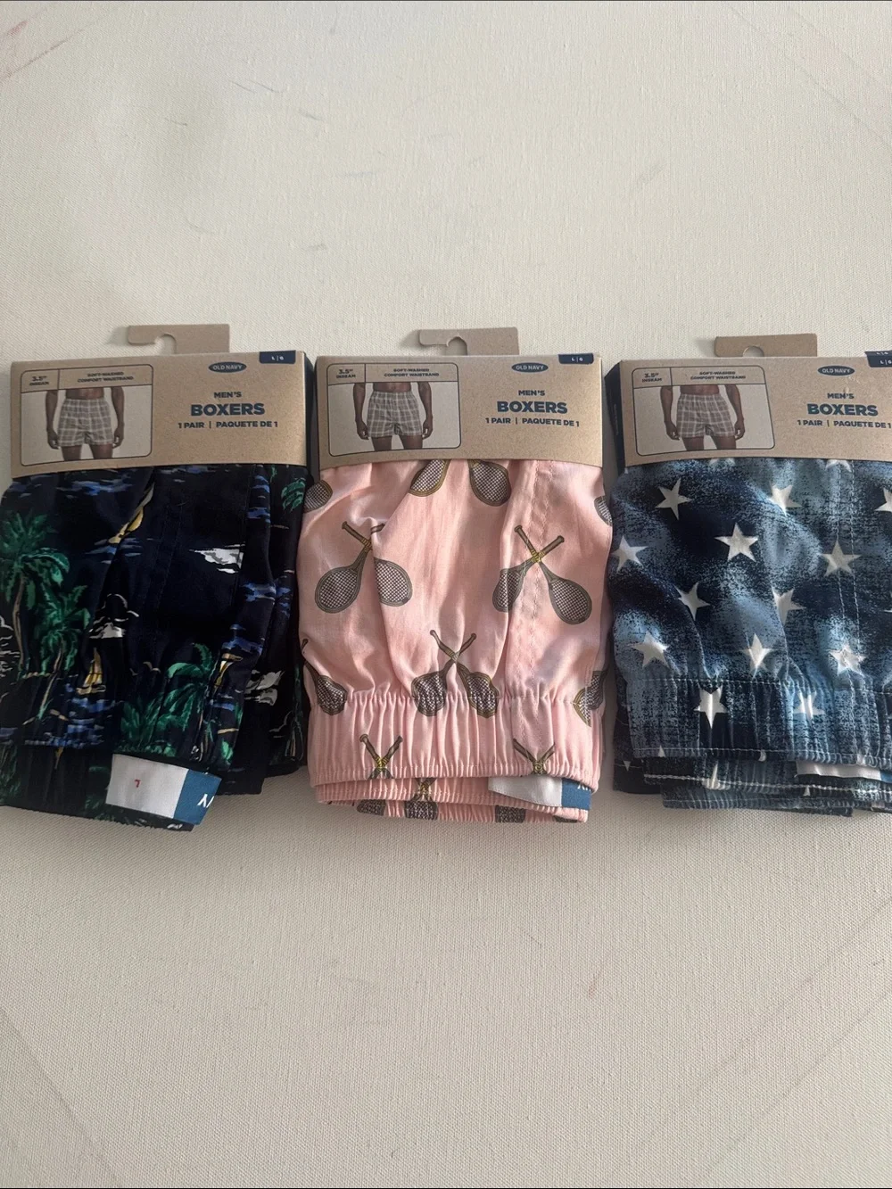 Old Navy Boxers Mens Large 3 Pack